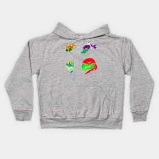 Rise of the TMNT Sticker Pack Kids Hoodie